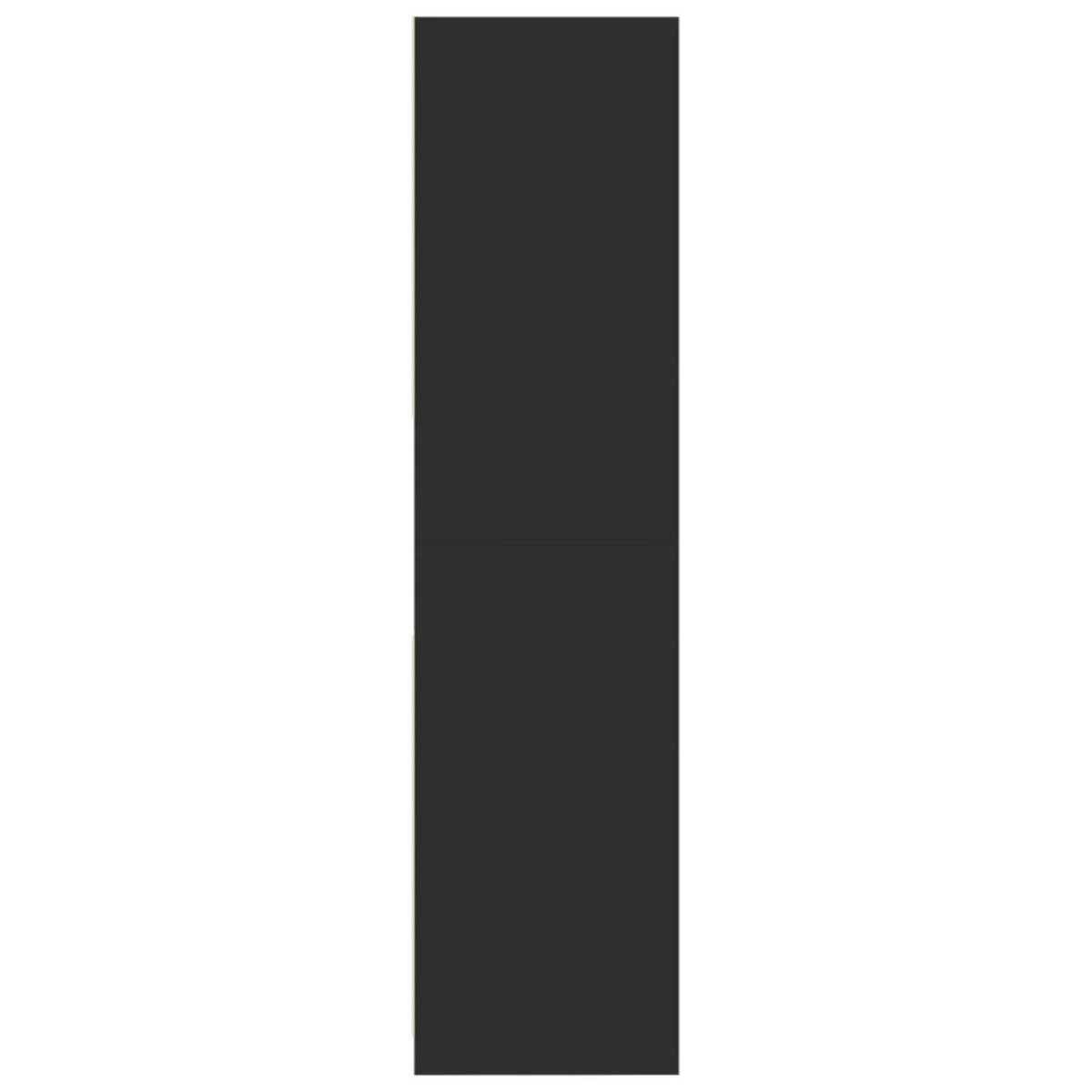 VIDAXL Garde-robe noir 80x50x200 cm bois d'ingenierie