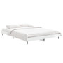 Voir la diapositive 3 : VIDAXL Cadre de lit sans matelas blanc brillant 140x190 cm