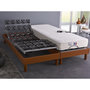 Voir la diapositive 2 : IDLITERIE Ensemble Relaxation Tous Plots + Matelas 100% Latex 5 Zones 2x90 x 200