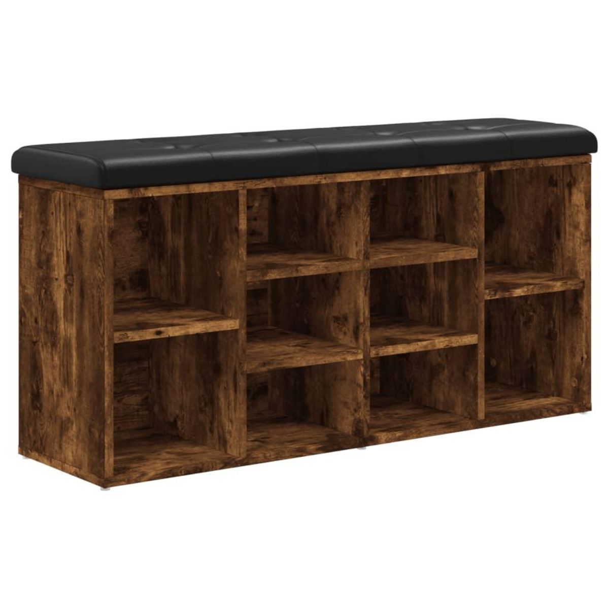 VIDAXL Banc a chaussures chene fume 102x32x50 cm bois d'ingenierie