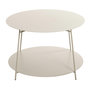 Voir la diapositive 2 : Paris Prix Table Basse en Métal  Conrad  65cm Gris