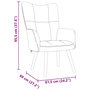 Voir la diapositive 6 : VIDAXL Chaise de relaxation Taupe Tissu