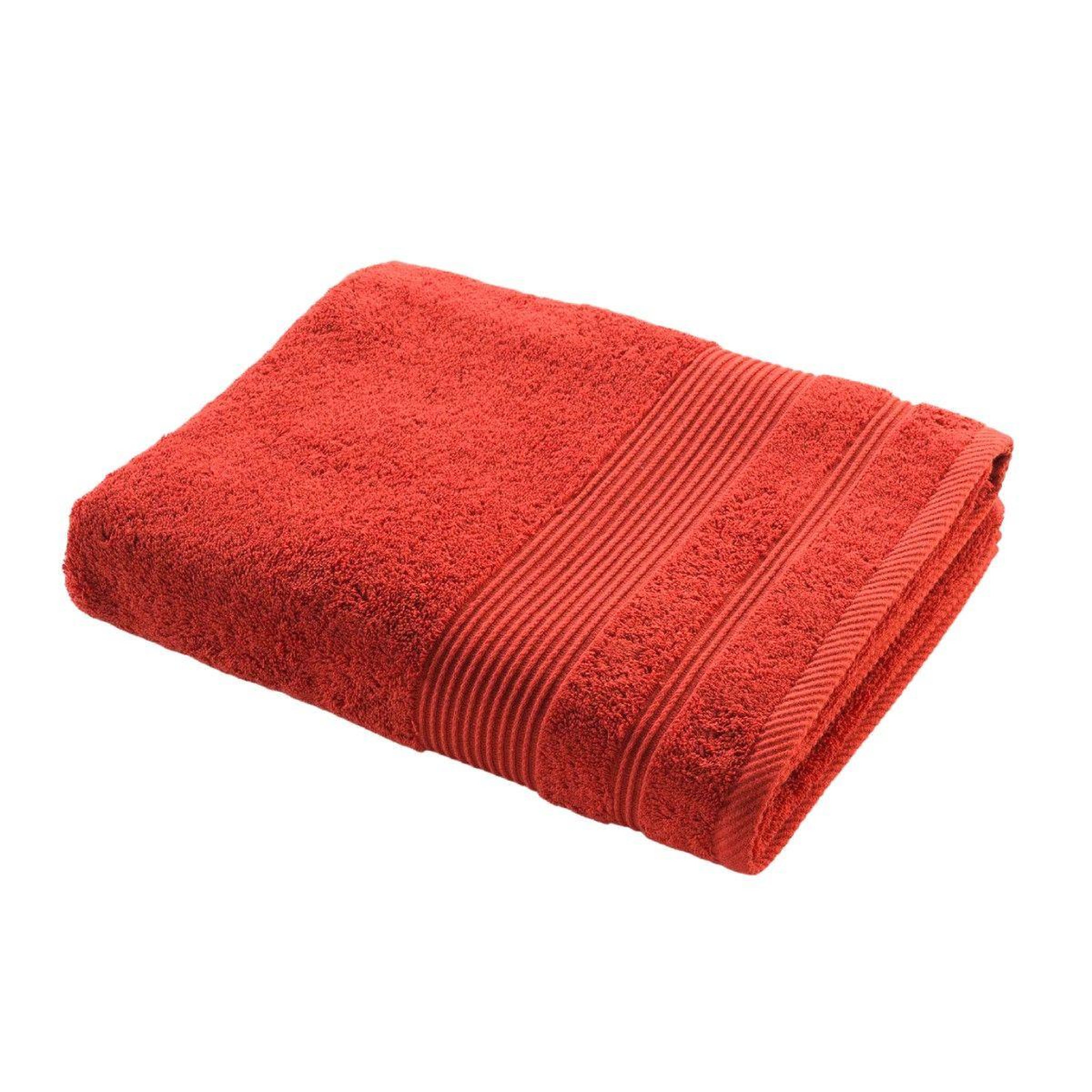 Douceur d'Intérieur Drap de bain  tendresse  90x150cm terracotta