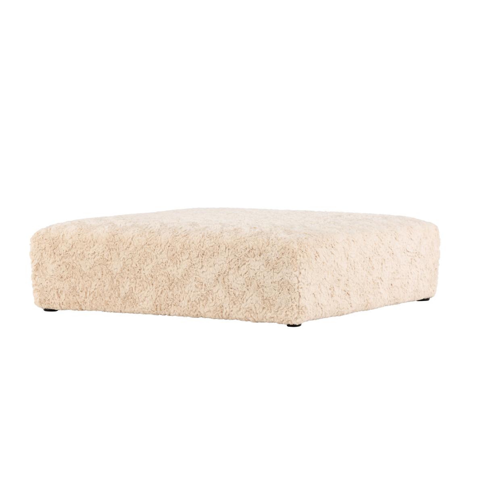 Voir la diapositive 3 : Paris Prix Pouf xl effet fourrure  frankie  100cm beige