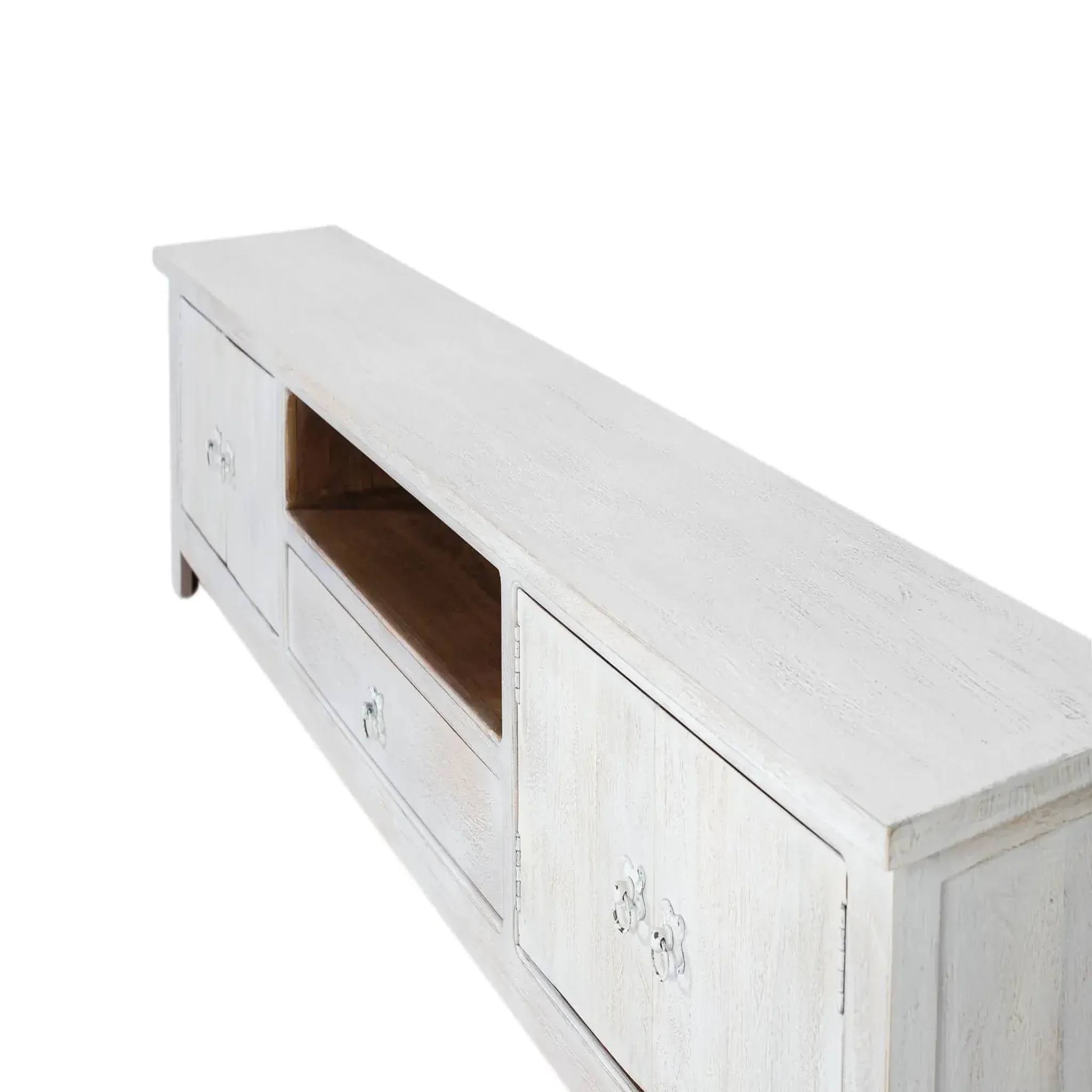 Voir la diapositive 3 : GINER Y COLOMER SL Meuble tv en bois de manguier 230 cm style méditerranéen moderne