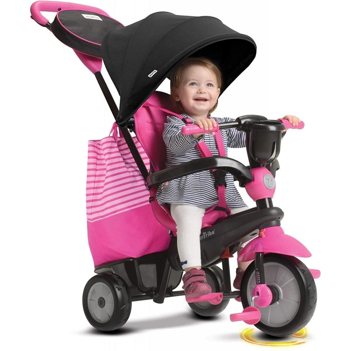 SMARTRIKE Tricycle Swing DLX 4 en 1 Rose