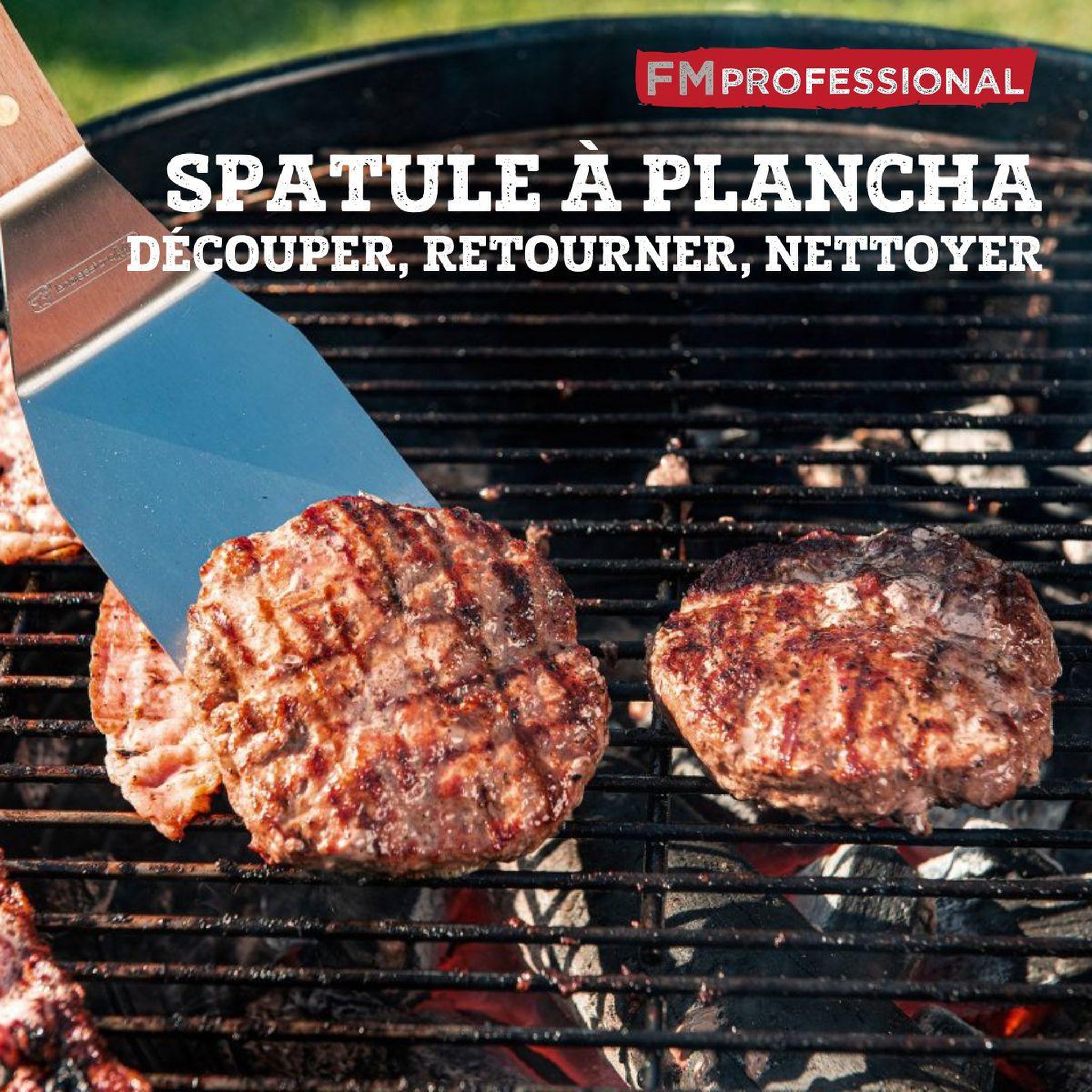Voir la diapositive 2 : FM PROFESSIONAL Spatule à plancha 27,5 cm fm professional