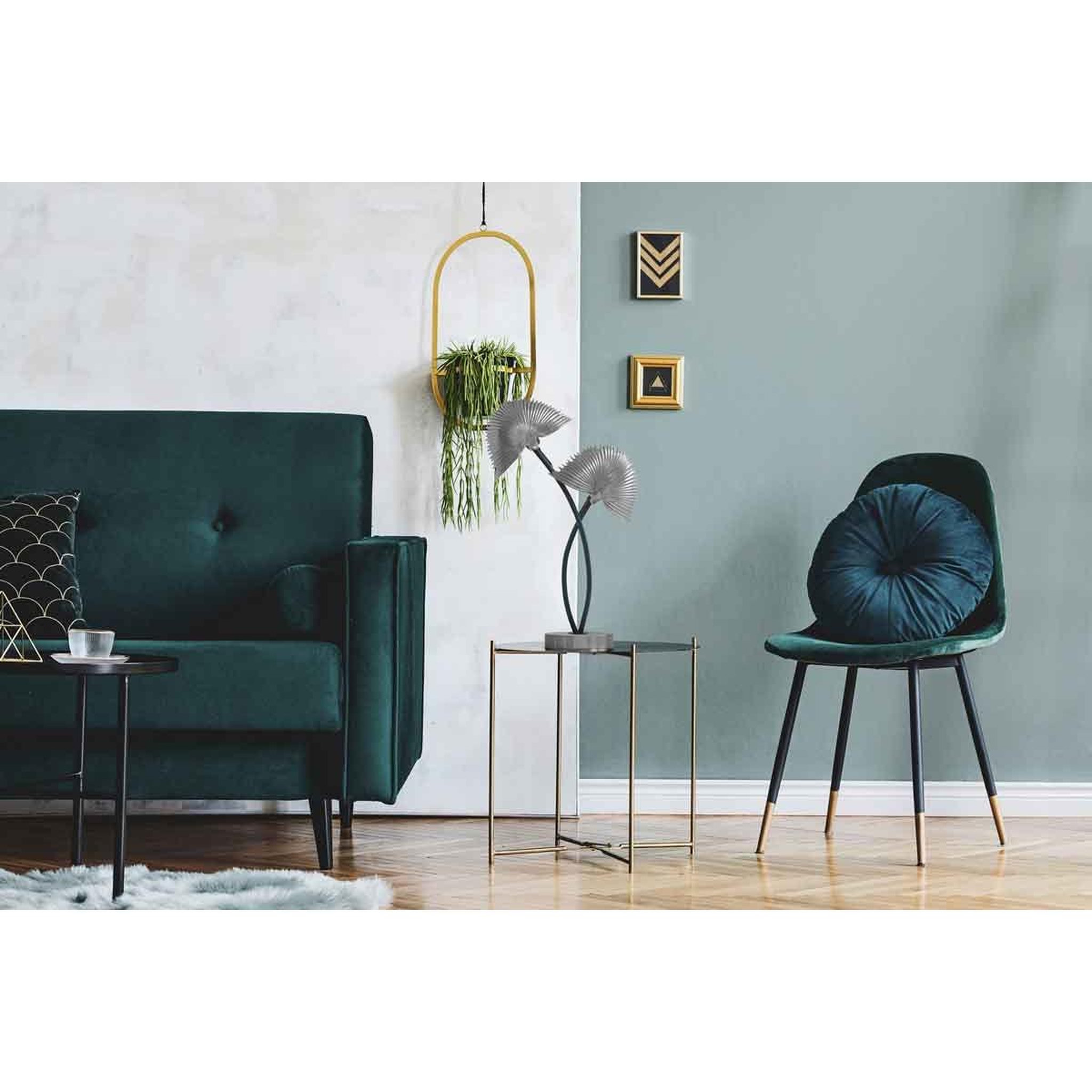 Voir la diapositive 6 : Paris Prix Lampe à Poser 2 Têtes Design  Sue  60cm Argent