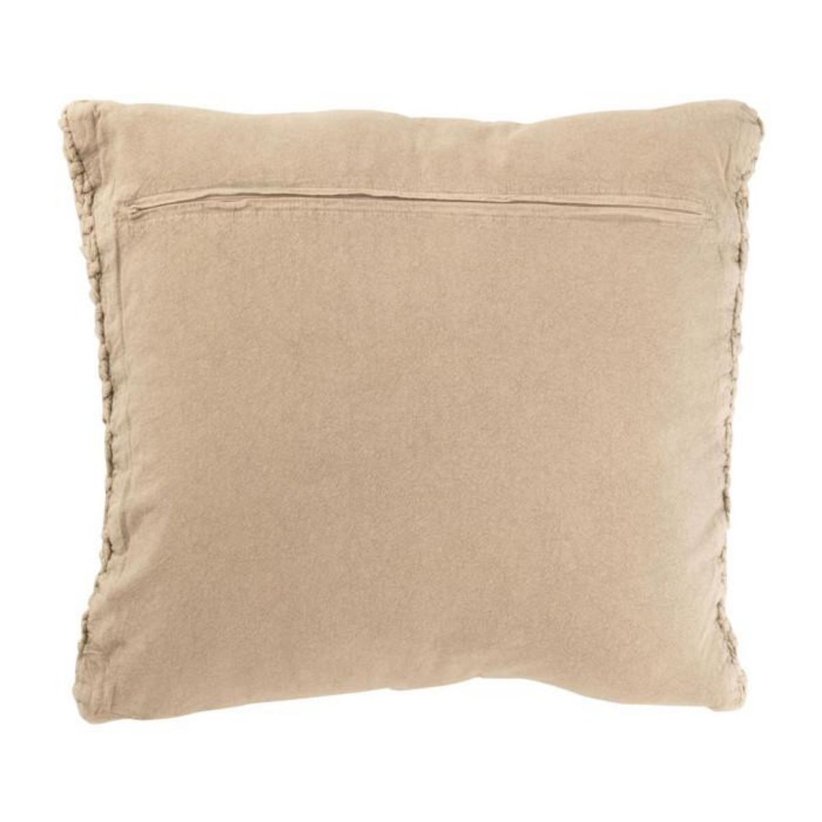 Paris Prix Coussin en Tricot Tressé  Helena  50x50cm Beige