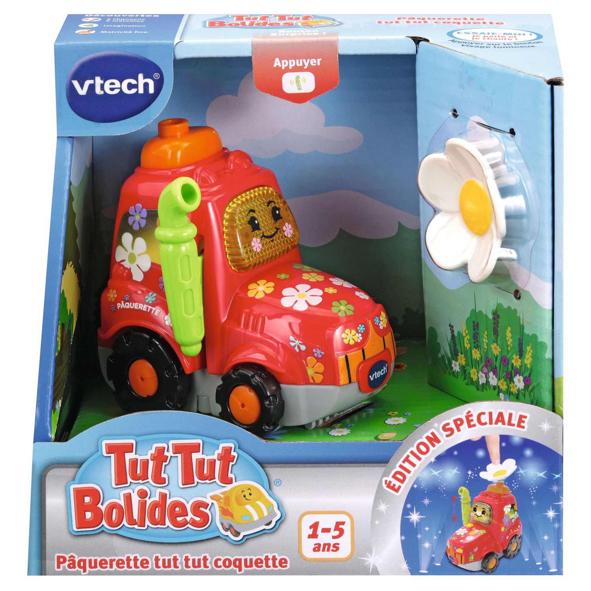 Voir la diapositive 2 : VTECH Véhicule tut tut bolides édition spéciale - Pâquerette tut tut coquette
