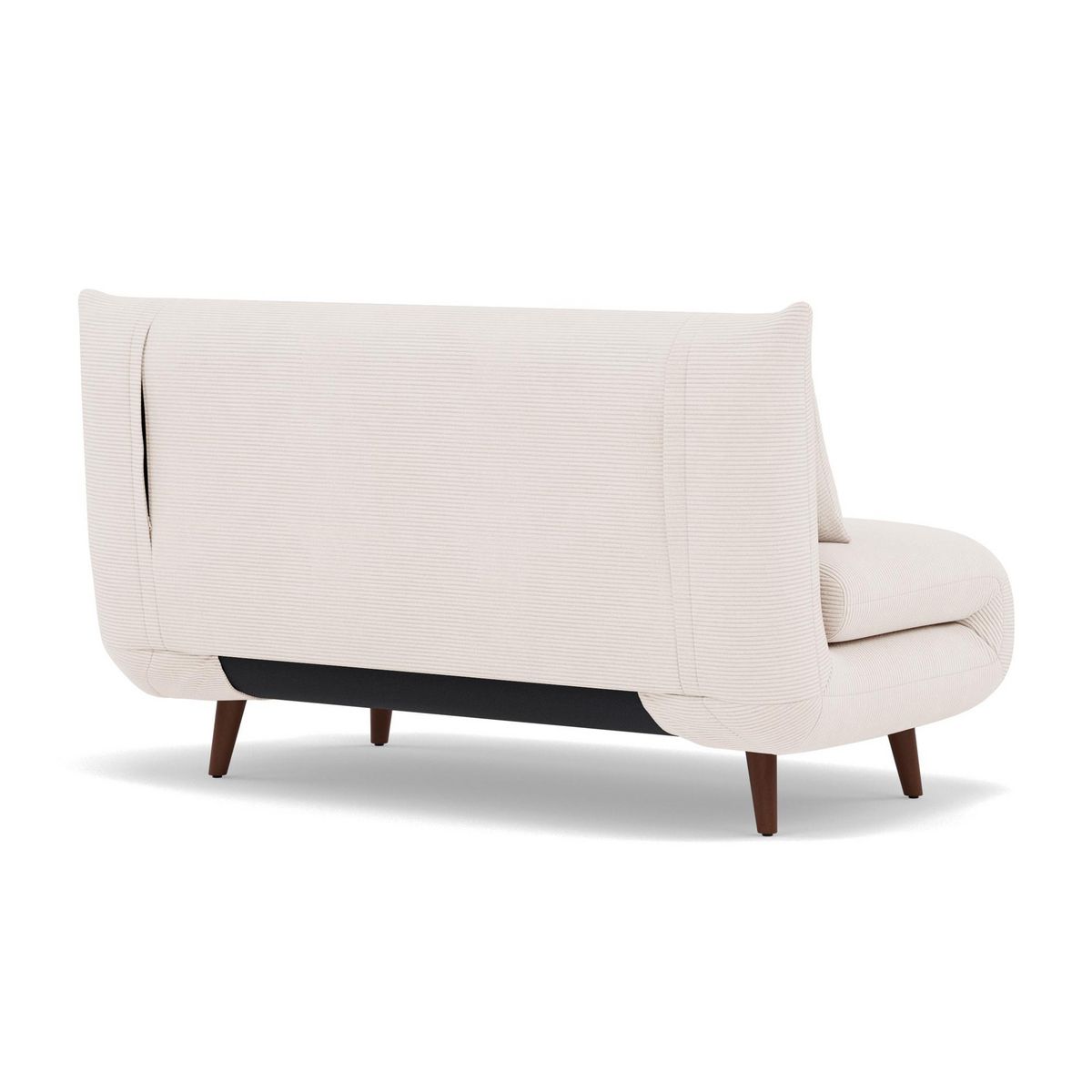 BEST MOBILIER Lumi - banquette convertible clic-clac 2 places en velours côtelé