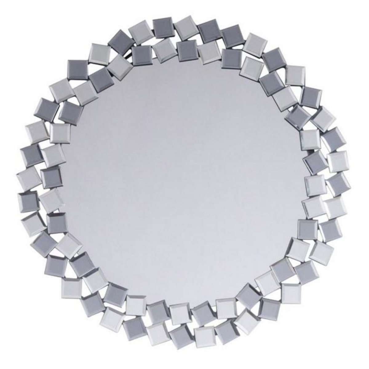 Paris Prix Miroir Mural Design  Mosaic  80cm Gris & Argent