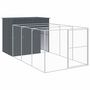 Voir la diapositive 2 : VIDAXL Niche pour chien avec cour anthracite 214x457x181 cm