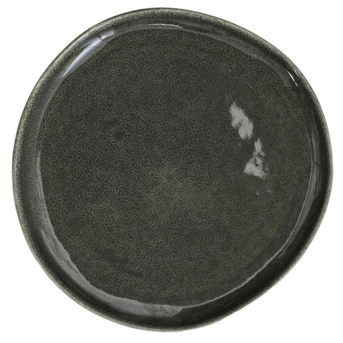 Paris Prix Lot de 6 Assiettes Plates  Black Forest  27cm Vert