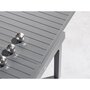 Voir la diapositive 6 : HESPERIDE Table extensible carrée alu Piazza 4/8 places Graphite - Hespéride