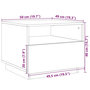 Voir la diapositive 6 : VIDAXL Table basse avec lumieres LED chene marron 50x49x40 cm