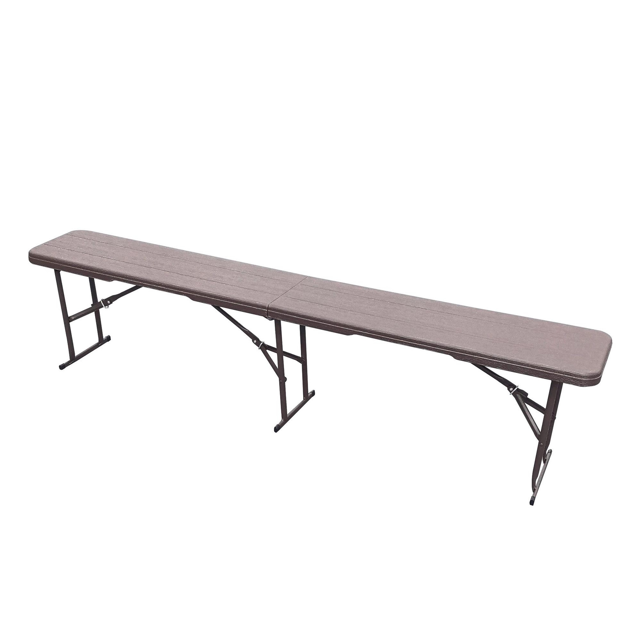 WERKAPRO Banc pliant aspect bois 180x28x43cm