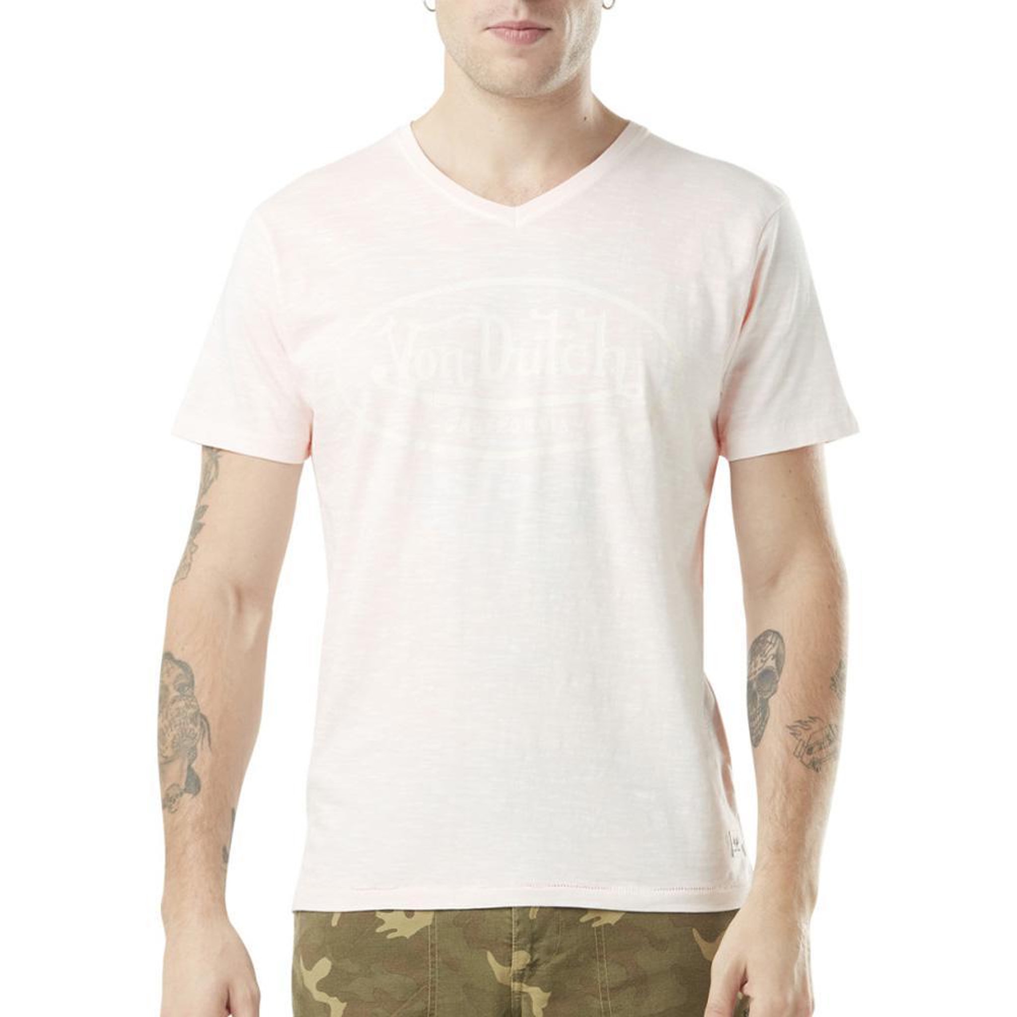 Voir la diapositive 1 : VON DUTCH T-shirt Rose Pale Homme Von Dutch TYRON