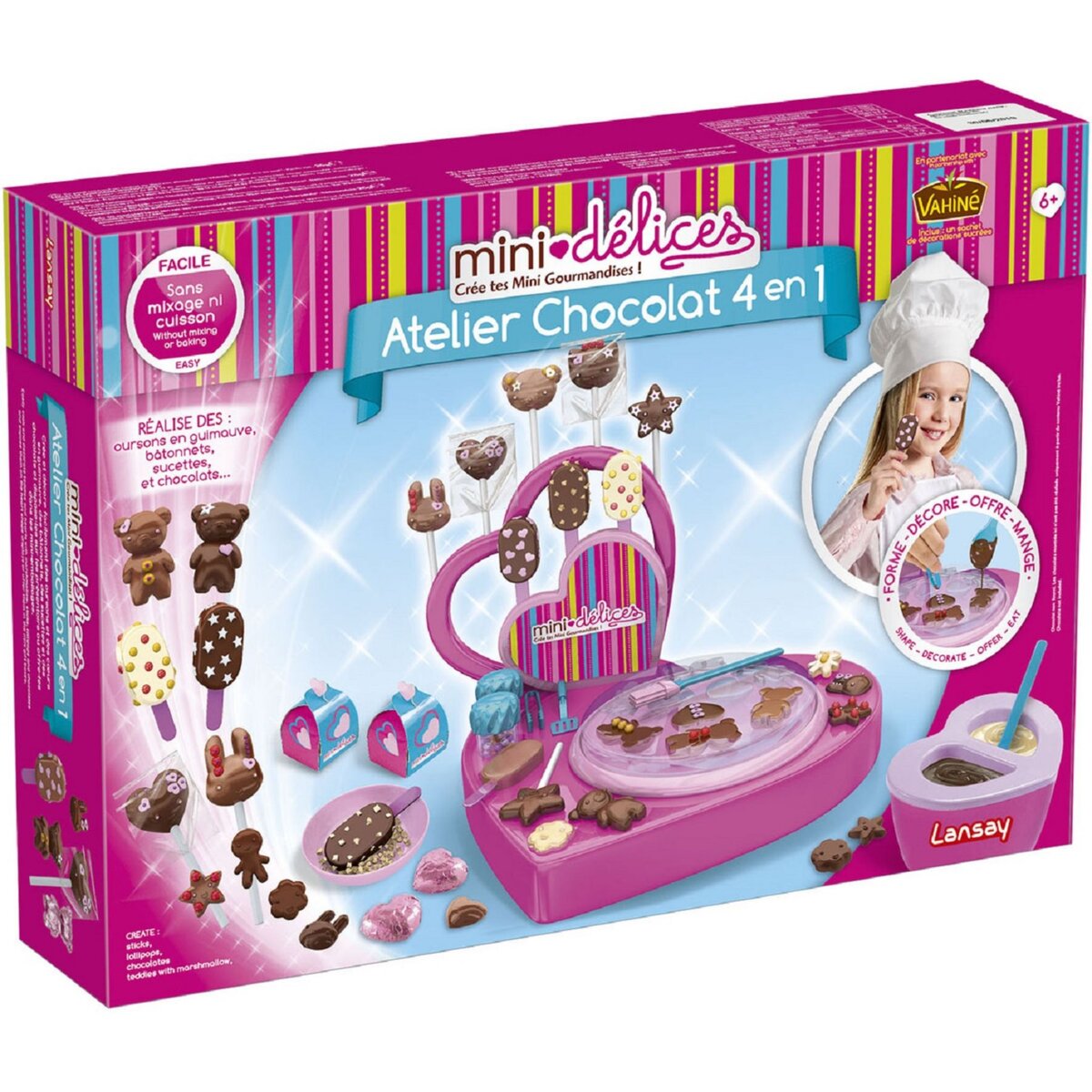 LANSAY Mini délices super atelier chocolat 4 en 1