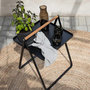 Voir la diapositive 6 : Paris Prix Table d'Appoint de Jardin  Clarin  59cm Noir