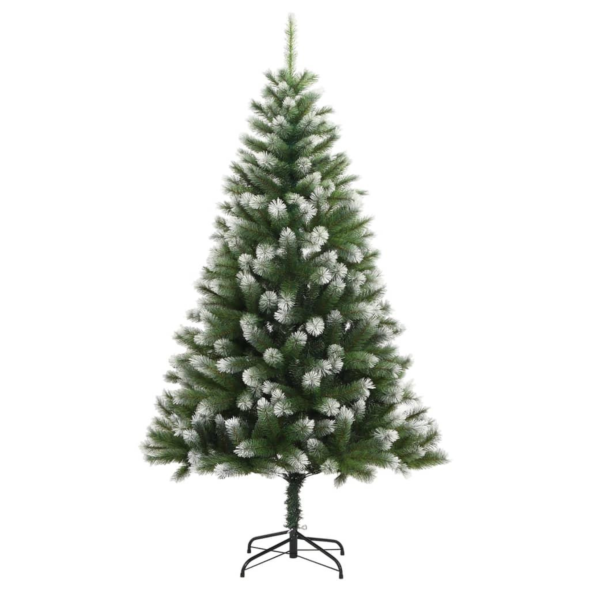 Voir la diapositive 2 : VIDAXL Sapin de Noël artificiel a charnieres avec neige floquee 240 cm
