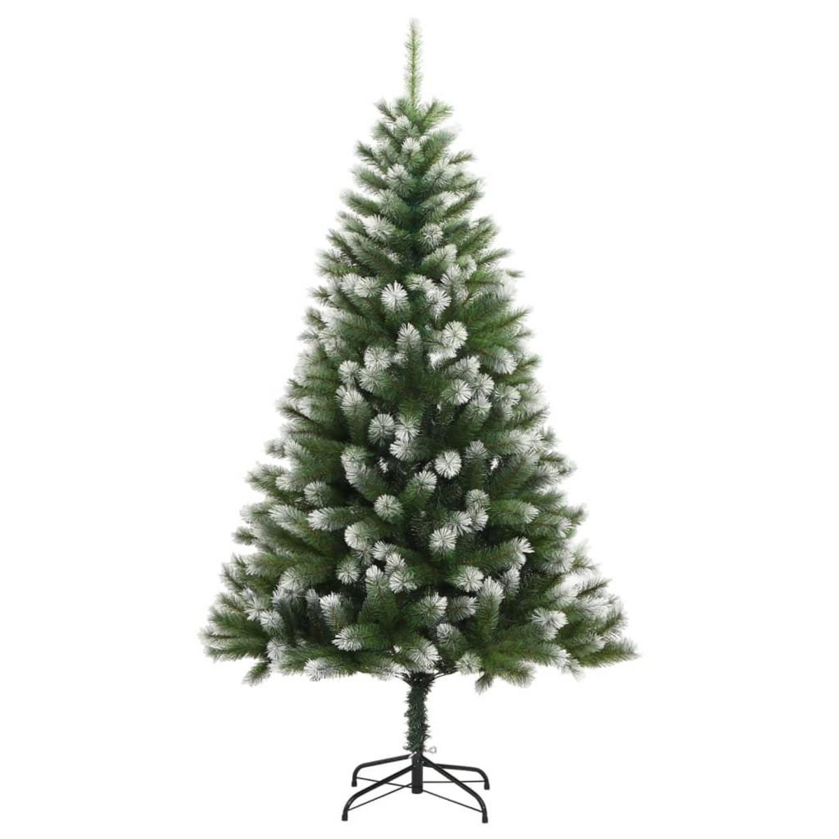 VIDAXL Sapin de Noël artificiel a charnieres avec neige floquee 240 cm