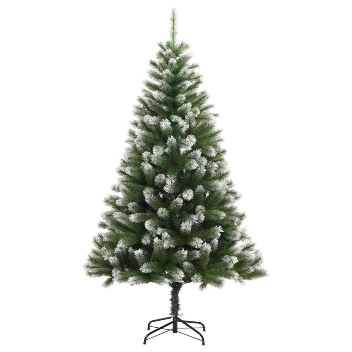VIDAXL Sapin de Noël artificiel a charnieres avec neige floquee 240 cm