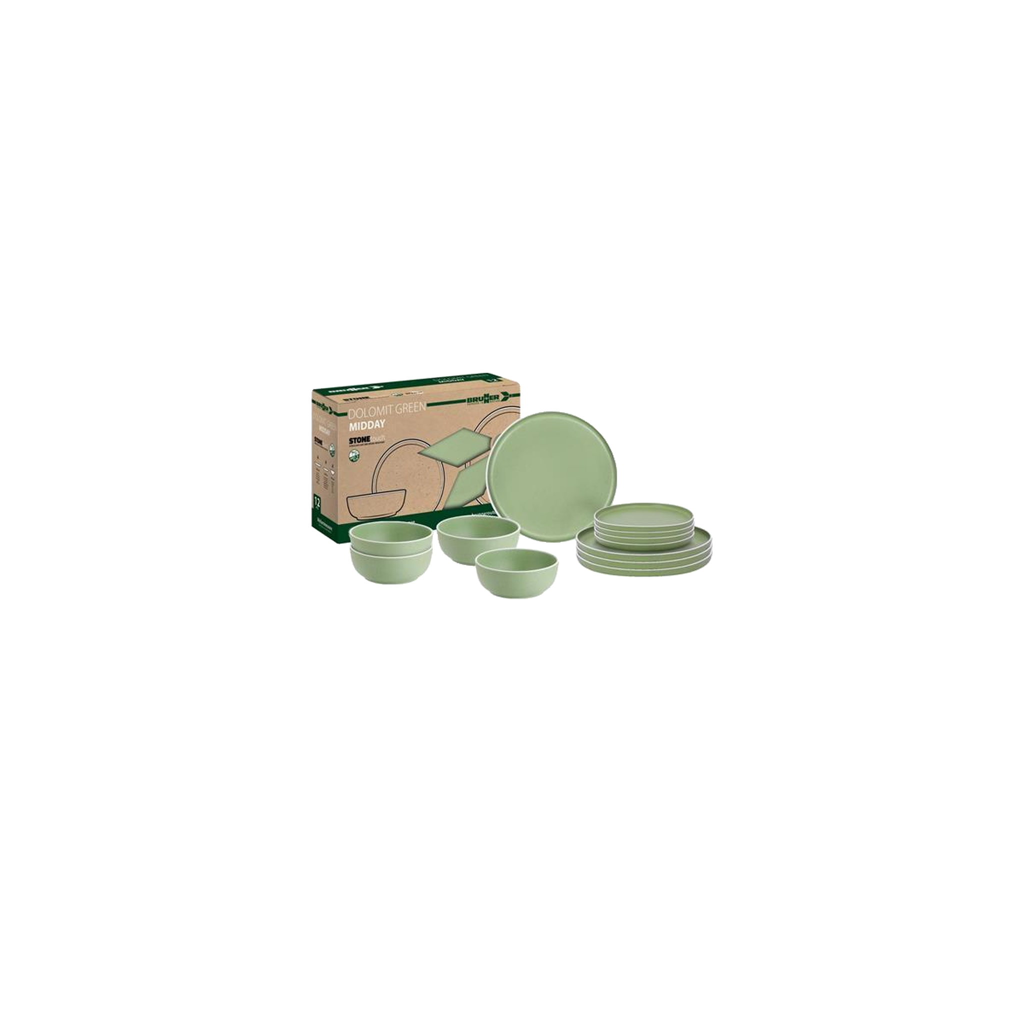 BRUNNER Set de table Brunner  Couleur verte inspirée de la nature