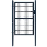 VIDAXL Portillon Acier 106x248 cm Anthracite