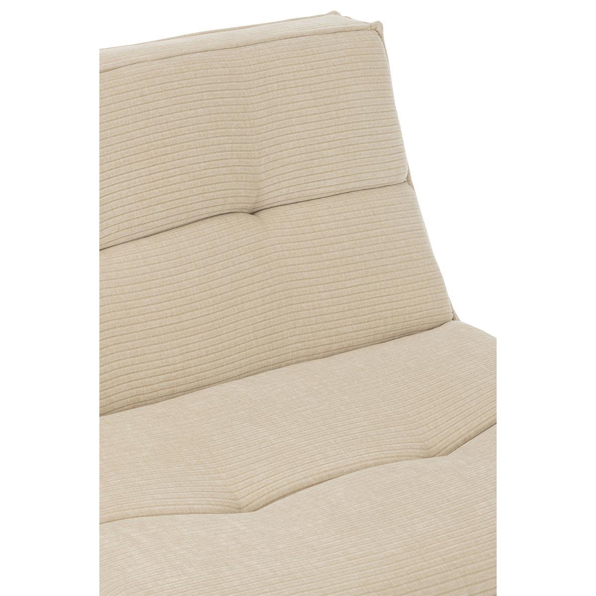Voir la diapositive 5 : J-LINE Module canapé matelassé  grid  97cm beige