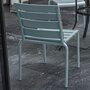 Voir la diapositive 5 : OUTSUNNY Lot de 4 chaises de jardin empilables avec assise et dossier à lattes gris