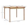 Voir la diapositive 3 : OUTSUNNY Pergola rétractable 3L x 3l x 2,25H m structure alu. aspect bois toile polyester haute densité beige