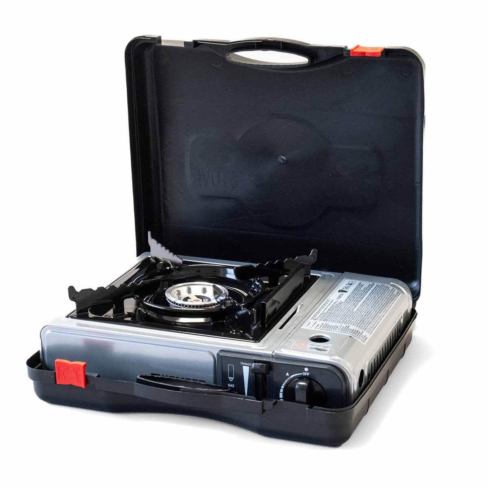 Voir la diapositive 3 : Kemper Réchaud à gaz 2200w + 8 cartouches de gaz détendeur de pression double système de sécurité. Puissance réglable kemper