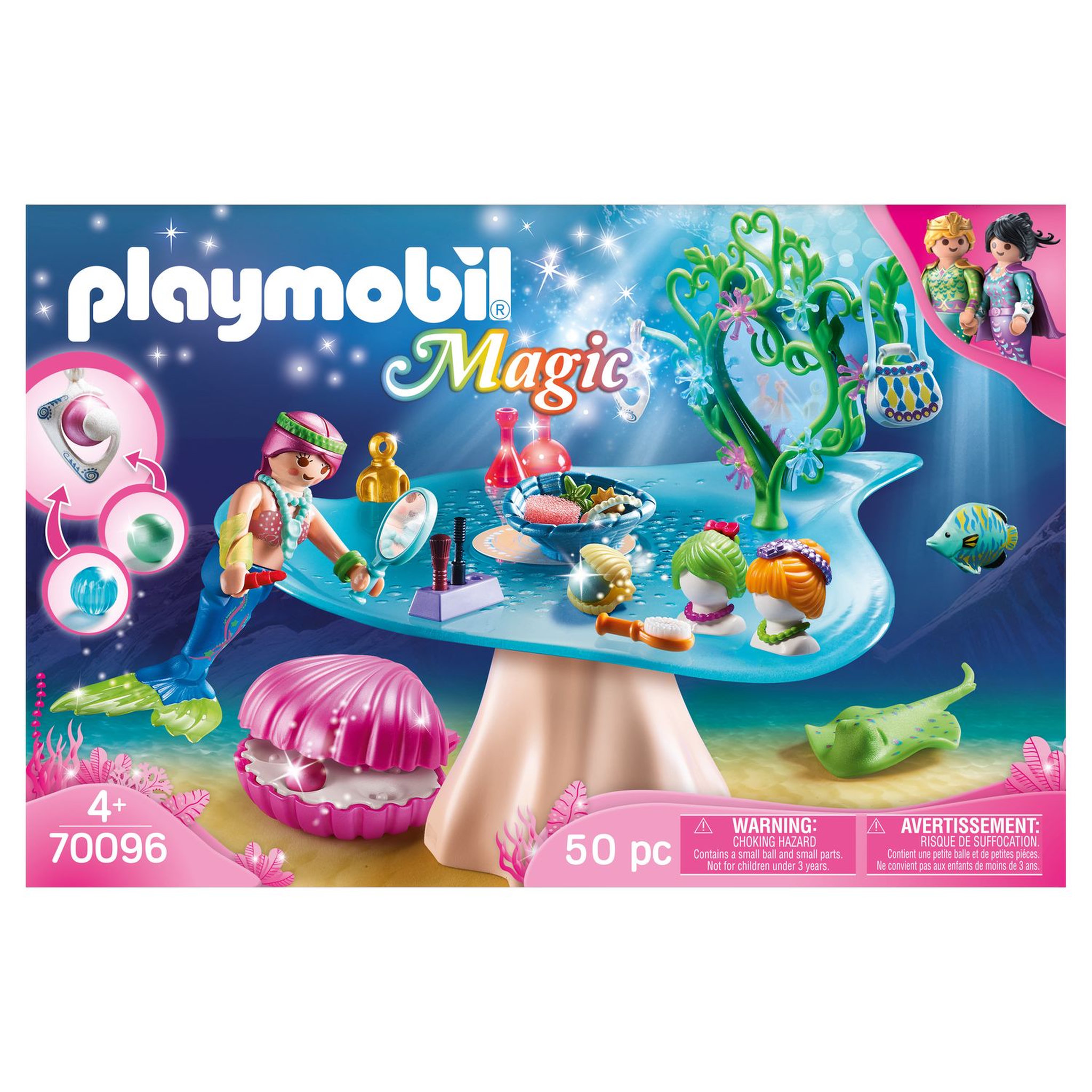 Voir la diapositive 6 : PLAYMOBIL 70096 - Magic - Salon de beauté et sirène