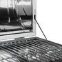 Voir la diapositive 5 : tectake Barbecue portable pliable avec double surface de cuisson argent