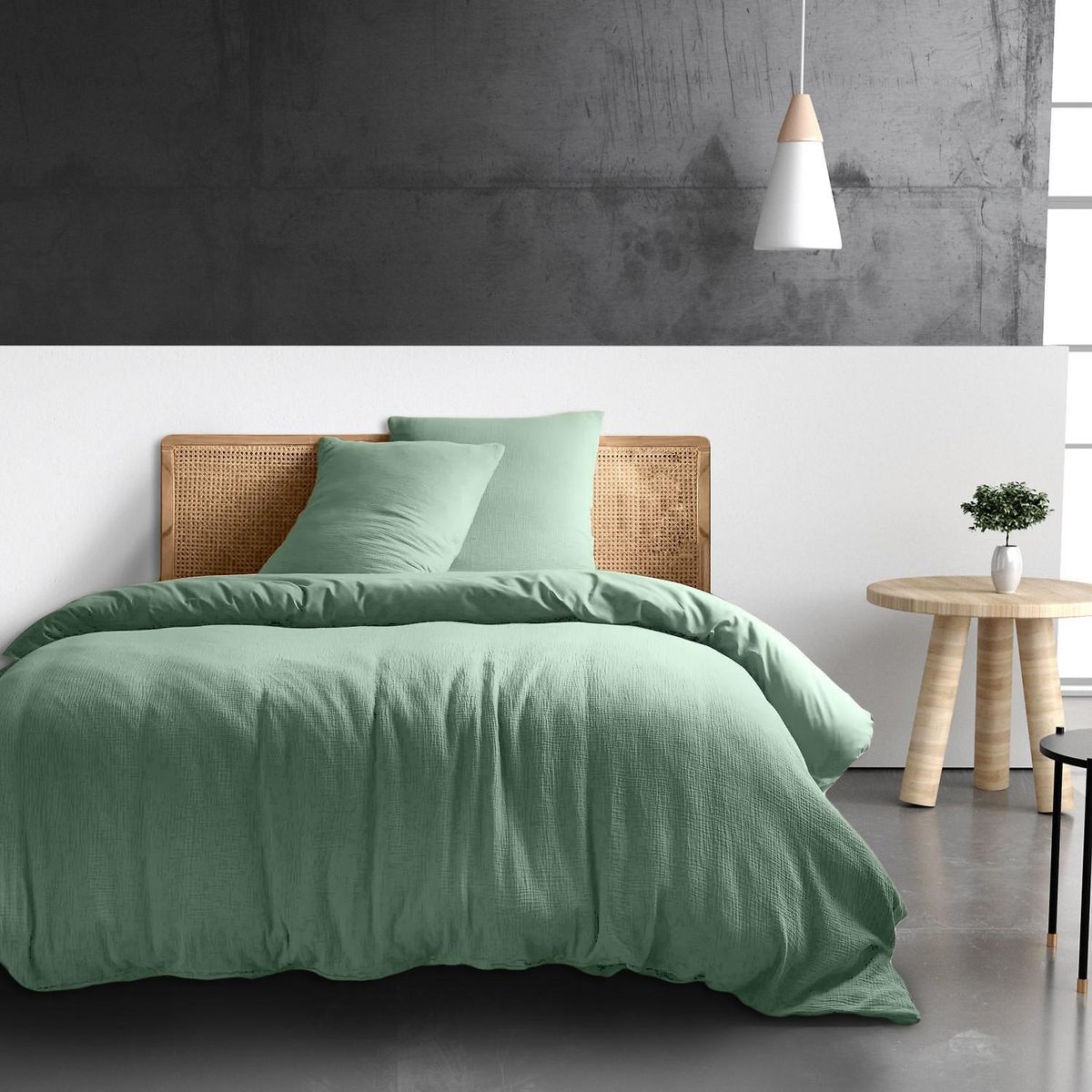 BATON ROUGE Drap housse 1000% gaze de coton