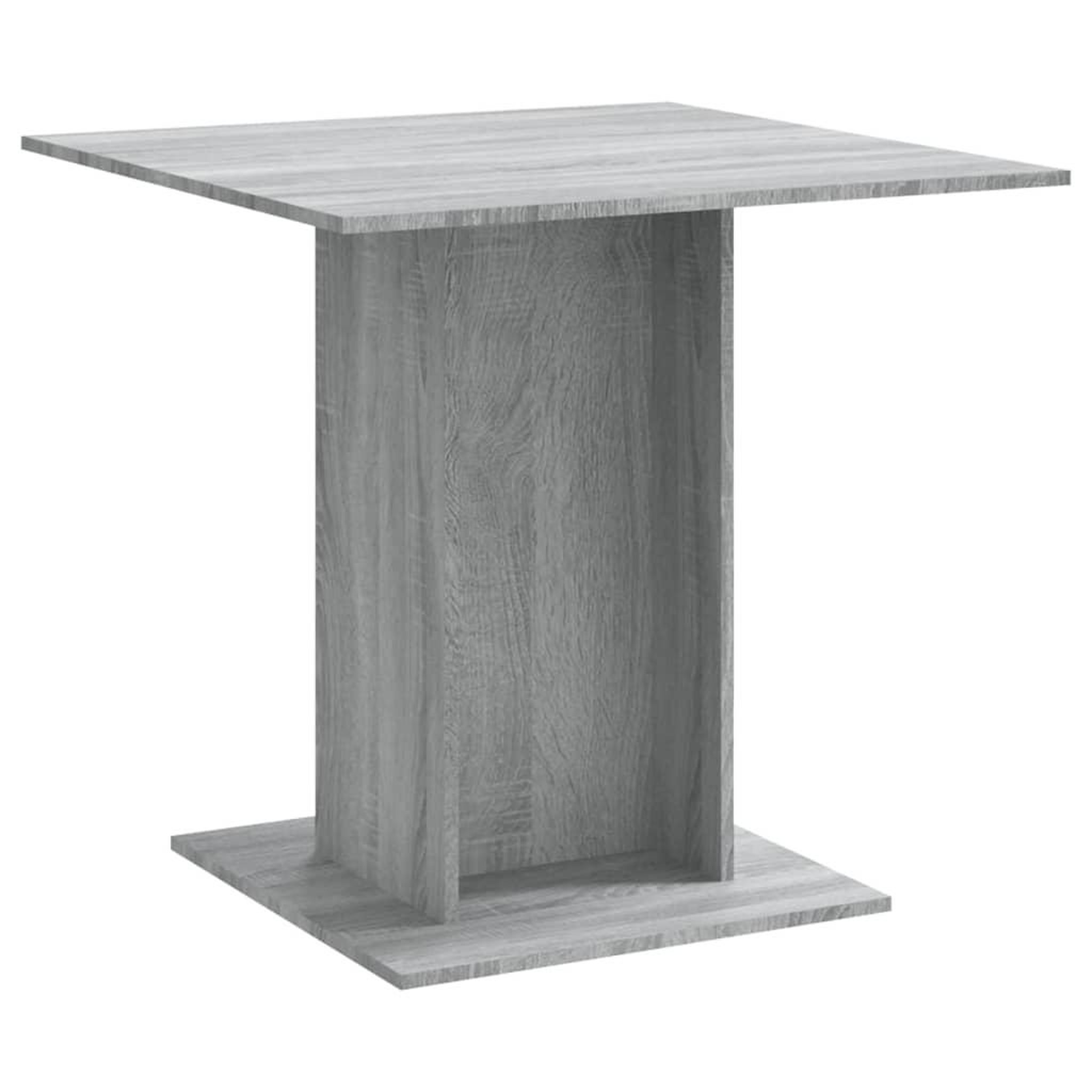Voir la diapositive 2 : VIDAXL Table a dîner Sonoma gris 80x80x75 cm Bois d'ingenierie
