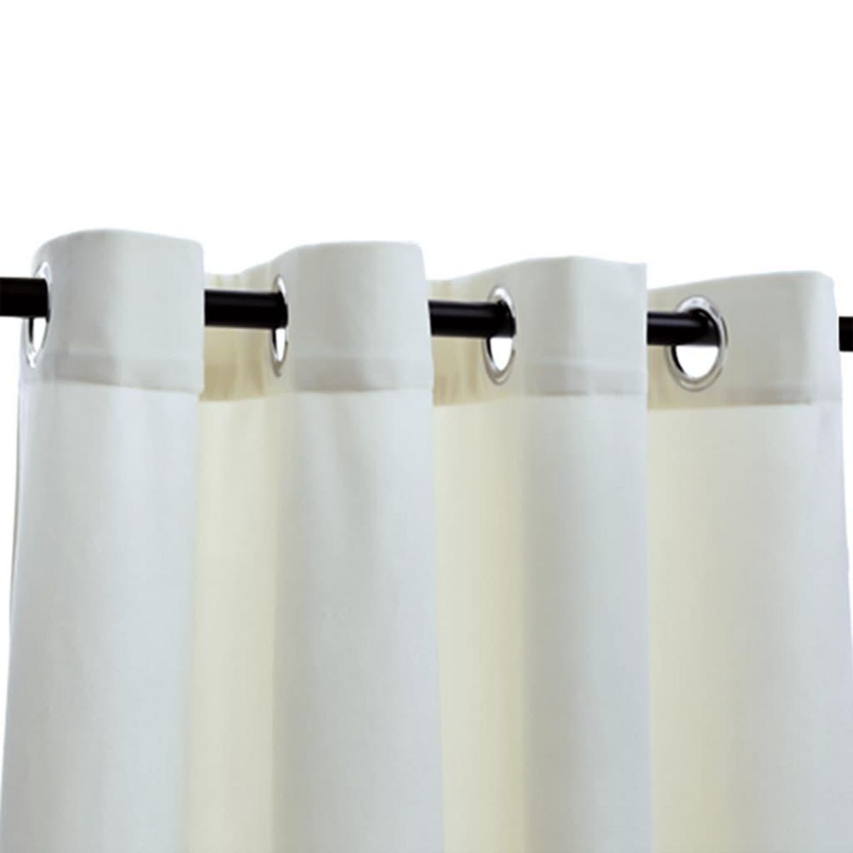 VIDAXL Rideau occultant avec anneaux en metal Velours Creme 290x245 cm