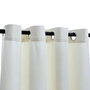Voir la diapositive 4 : VIDAXL Rideau occultant avec anneaux en metal Velours Creme 290x245 cm