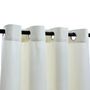 Voir la diapositive 4 : VIDAXL Rideau occultant avec anneaux en metal Velours Creme 290x245 cm