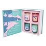 Voir la diapositive 2 : Paris Prix Coffret 4 Bougies Parfumées  Voyage  18cm Multicolore