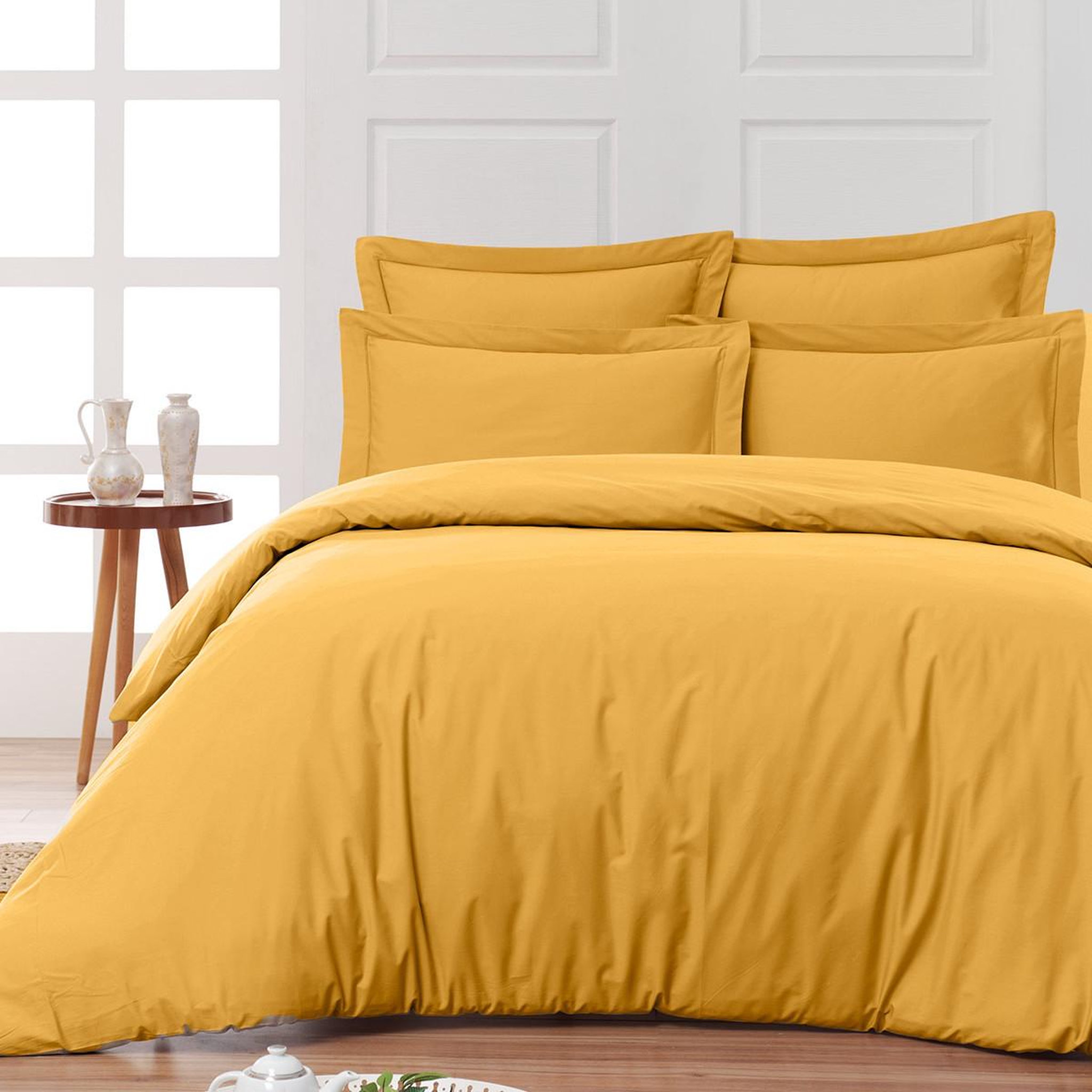 Voir la diapositive 2 : Sensei Maison Taie de traversin en percale de coton SOFT PERCALE - 45x185 cm