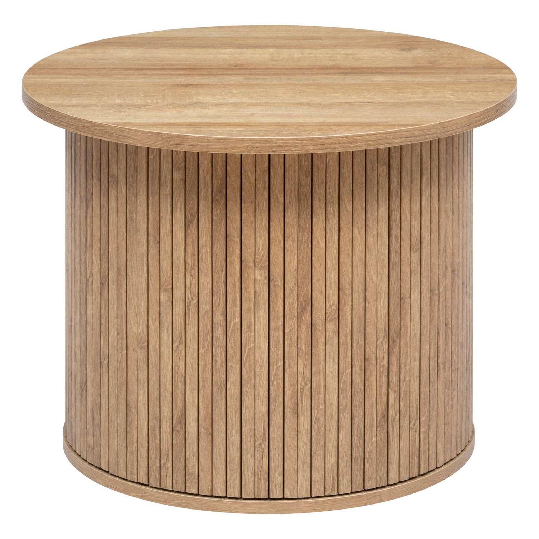 ATMOSPHERA Table à café colva en bois diam 60 cm - marron