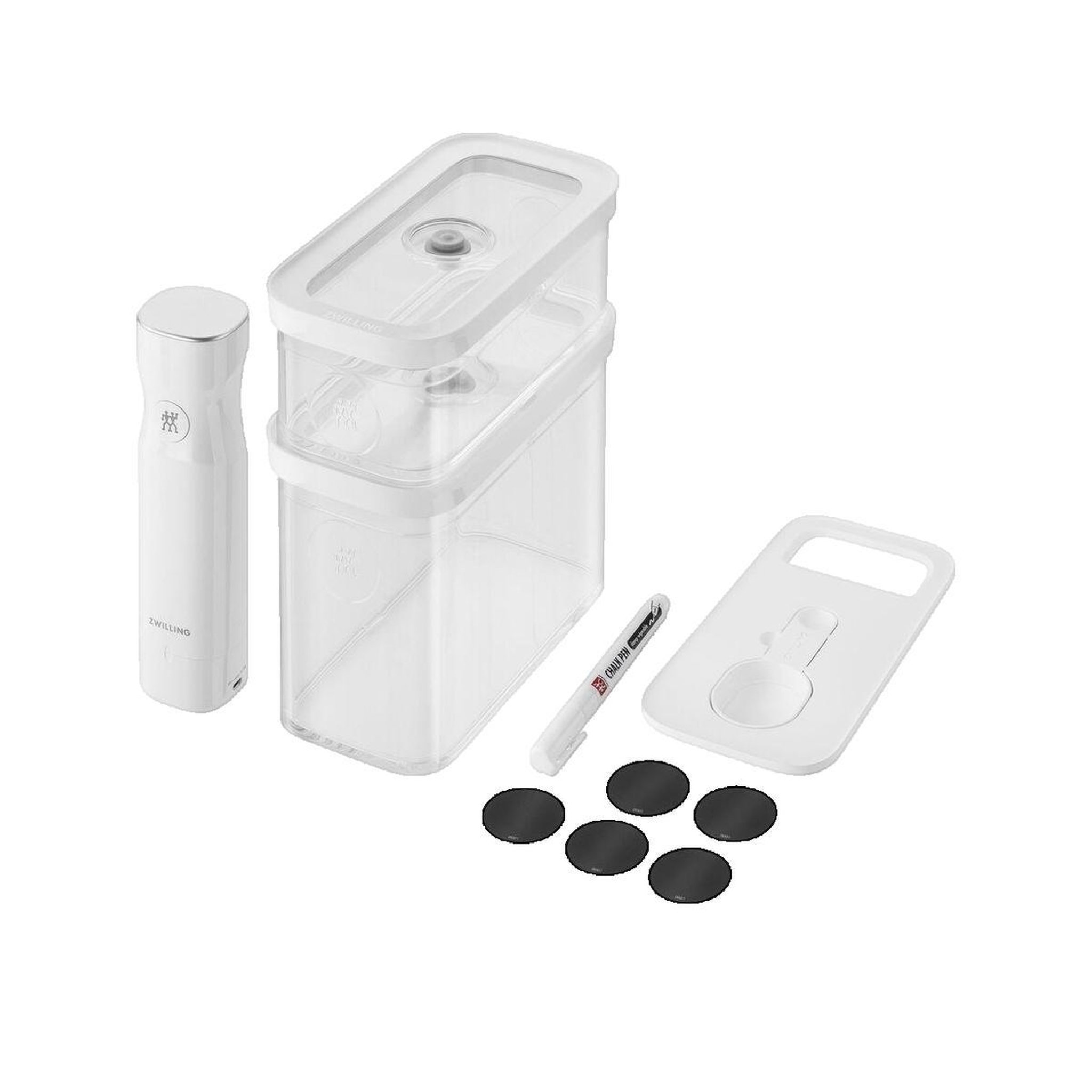 Voir la diapositive 2 : ZWILLING Kit de conservation sous vide Zwilling Fresh & Save Cube avec pompe et étiquettes NFC
