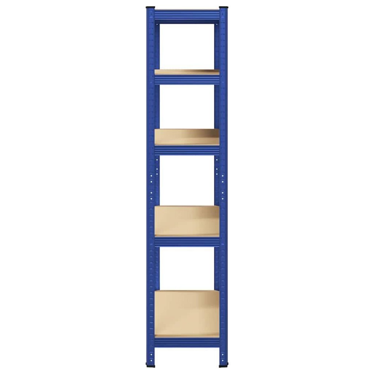 VIDAXL Etagere de rangement a 5 niveaux Bleu Acier et bois ingenierie