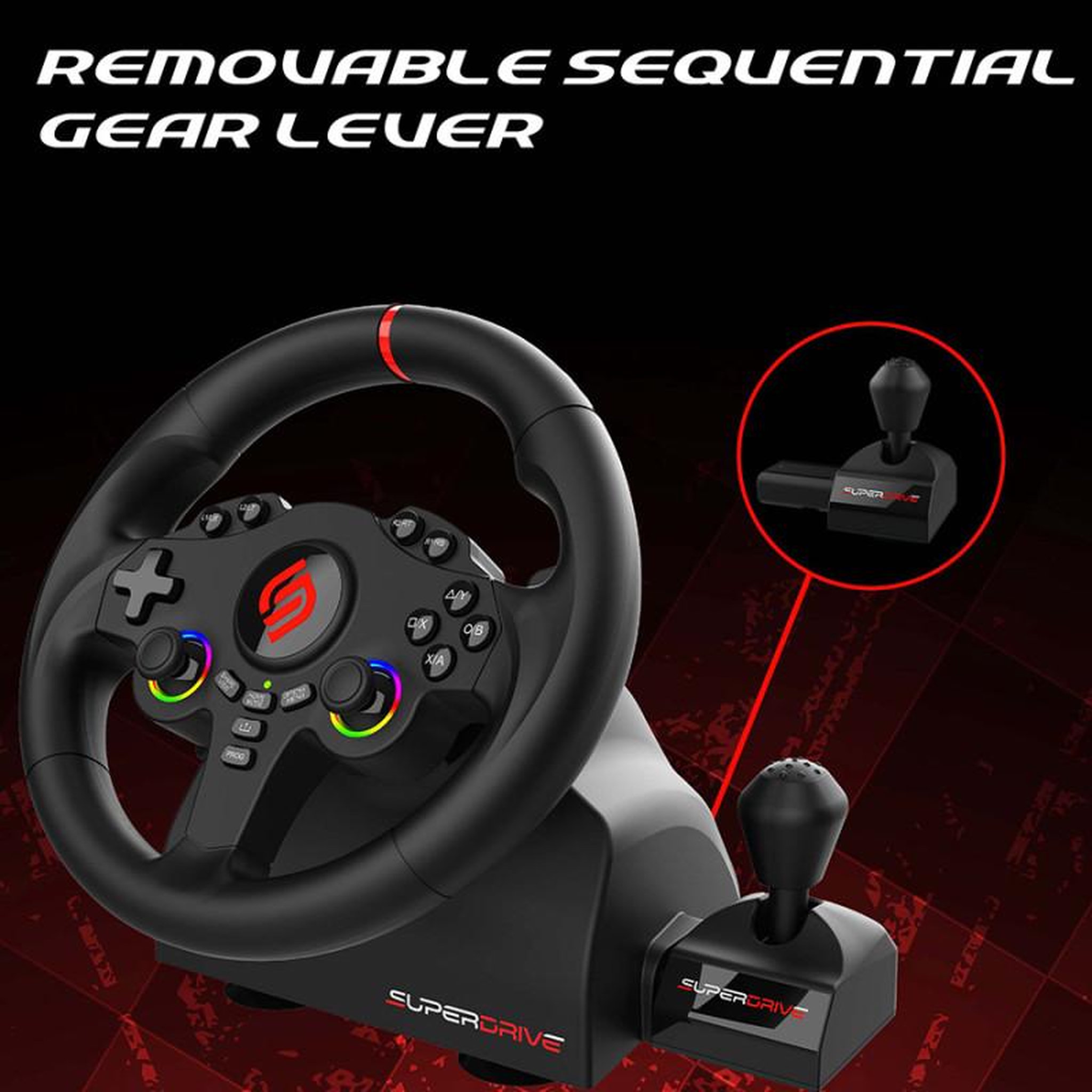 Voir la diapositive 4 : Subsonic 220 rs-x volant ps4, xbox, switch 2, switch et pc