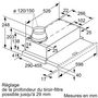 Voir la diapositive 4 : BOSCH Hotte télescopique 60cm 389m3/h argent métallisé - dfm064w54