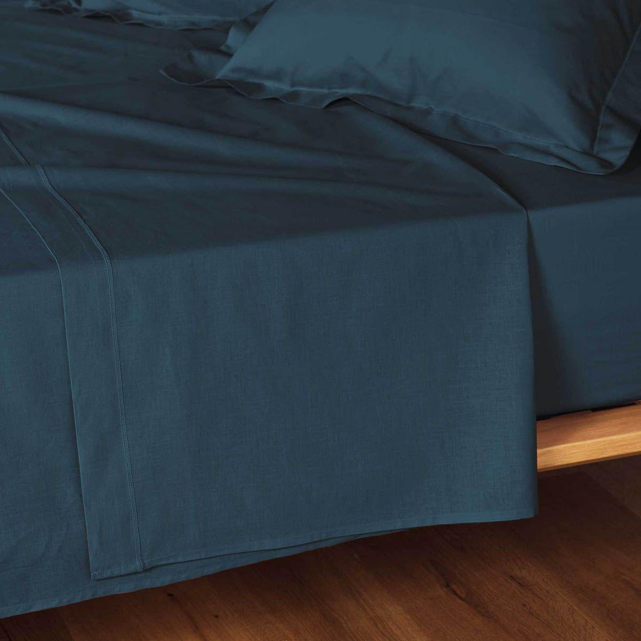 Douceur d'Intérieur Drap Plat  Lina  240x300cm Bleu