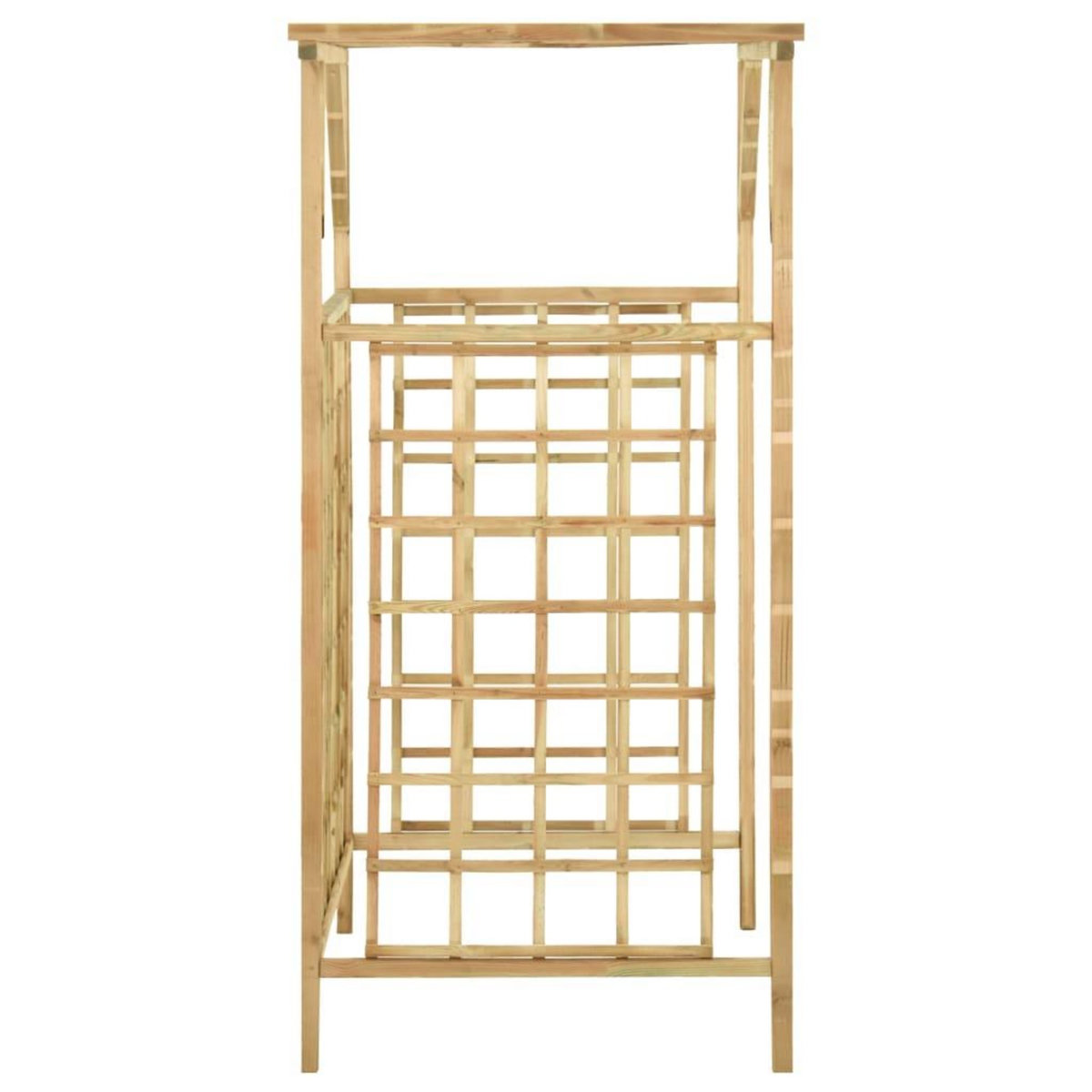 VIDAXL Pergola de jardin pour poubelles doubles Bois de pin impregne