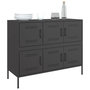 Voir la diapositive 4 : VIDAXL Buffet noir 100,5x39x79 cm acier